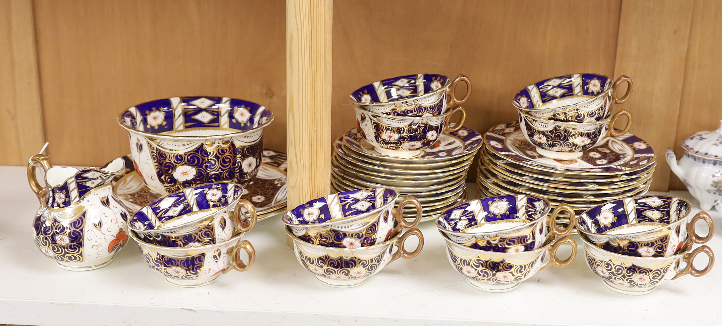 A quantity of 19th century Imari patterned tea wares